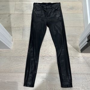 Citizens of Humanity Leatherette black stretch skinny size 26